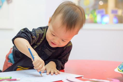 A child drawing — proof that it is impossible to prevent people from expressing their creativity.